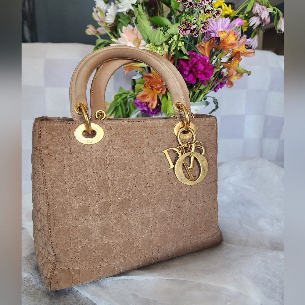 Authentic Christian Dior Vintage Lady Dior Handbag